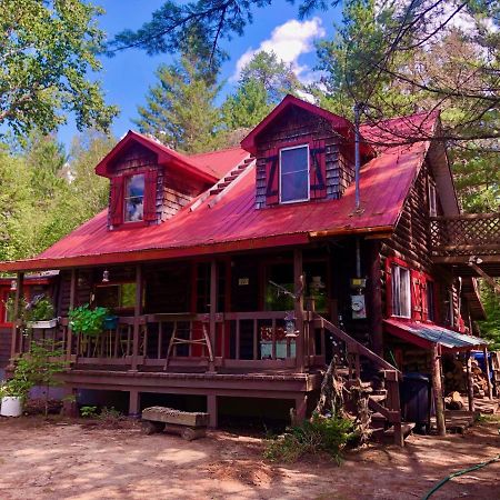 Chalet En Bois Rond Mauricie Saint-Alexis-des-Monts Extérieur photo