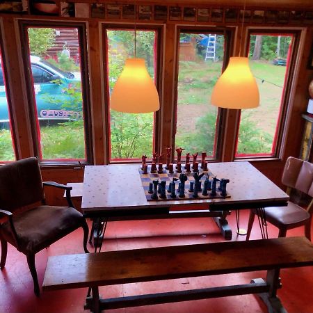Chalet En Bois Rond Mauricie Saint-Alexis-des-Monts Extérieur photo