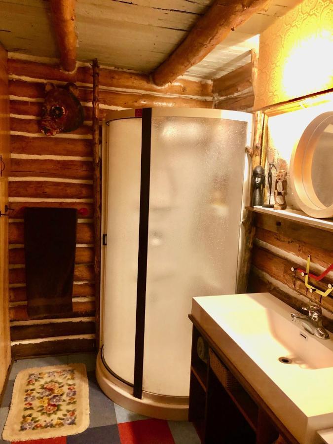 Chalet En Bois Rond Mauricie Saint-Alexis-des-Monts Extérieur photo