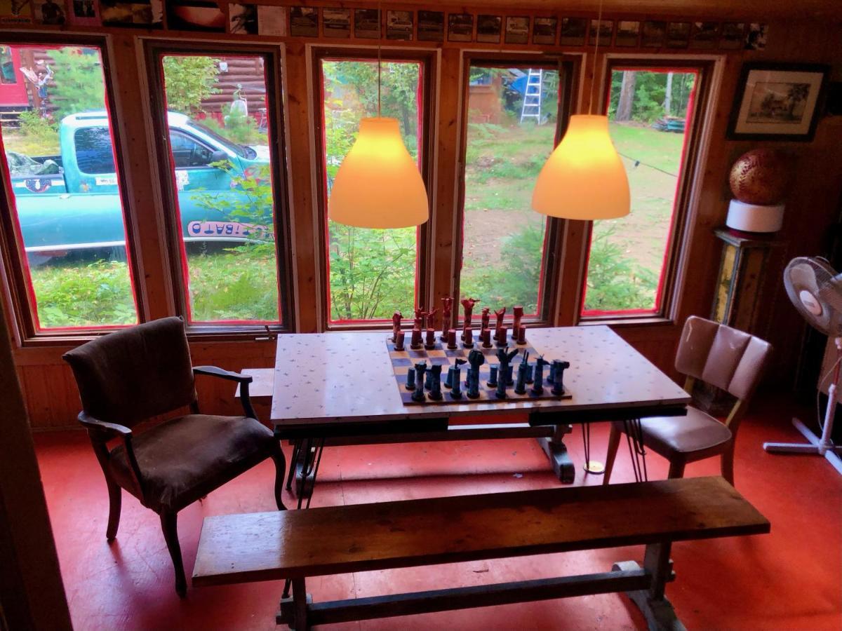 Chalet En Bois Rond Mauricie Saint-Alexis-des-Monts Extérieur photo